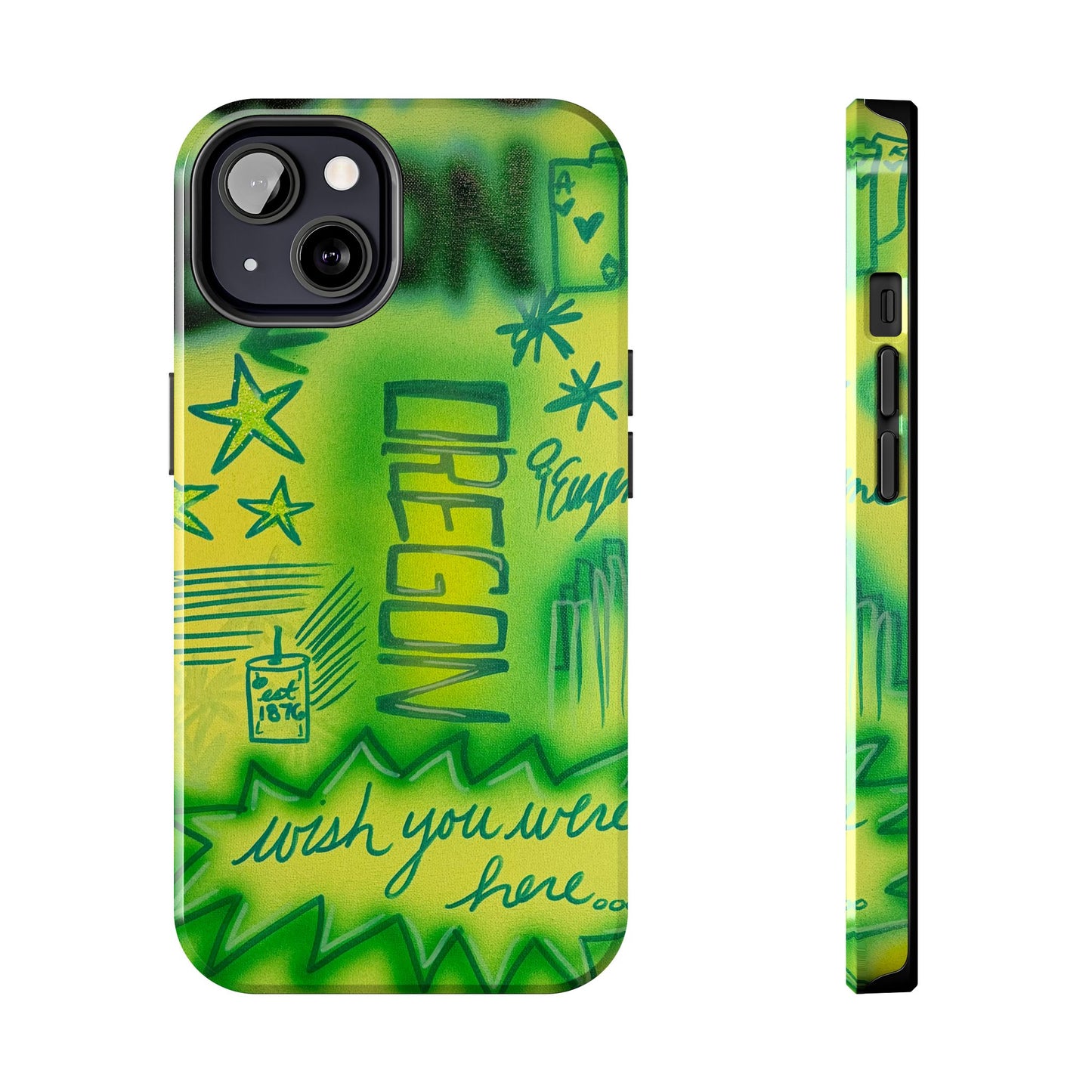 "oregon" airbrush iPhone case