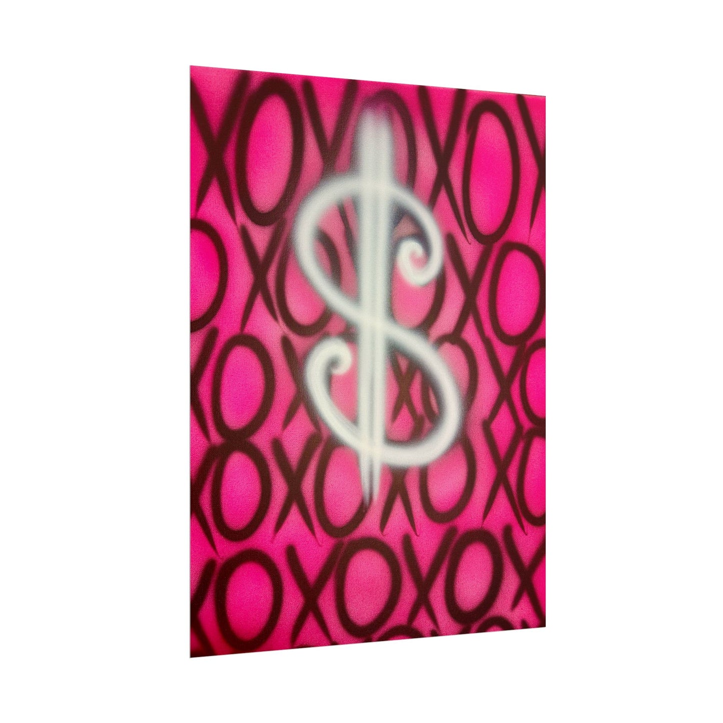 "money dream$" airbrush rolled print