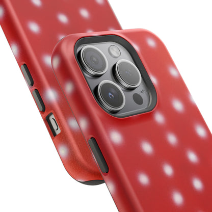 MagSafe "cherry crush polka dot" airbrush iPhone case