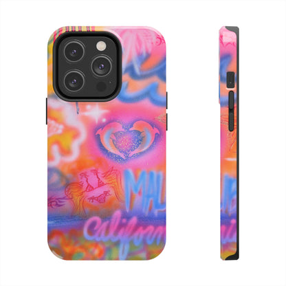 "mornings in malibu" airbrush iPhone case