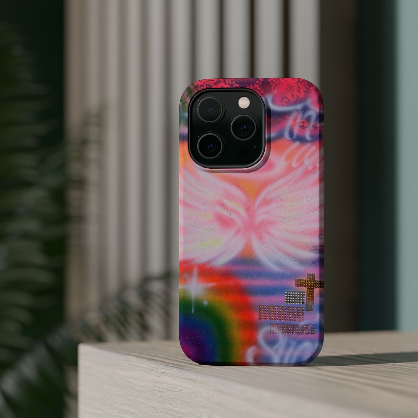 MagSafe "summer bliss" airbrush iPhone case