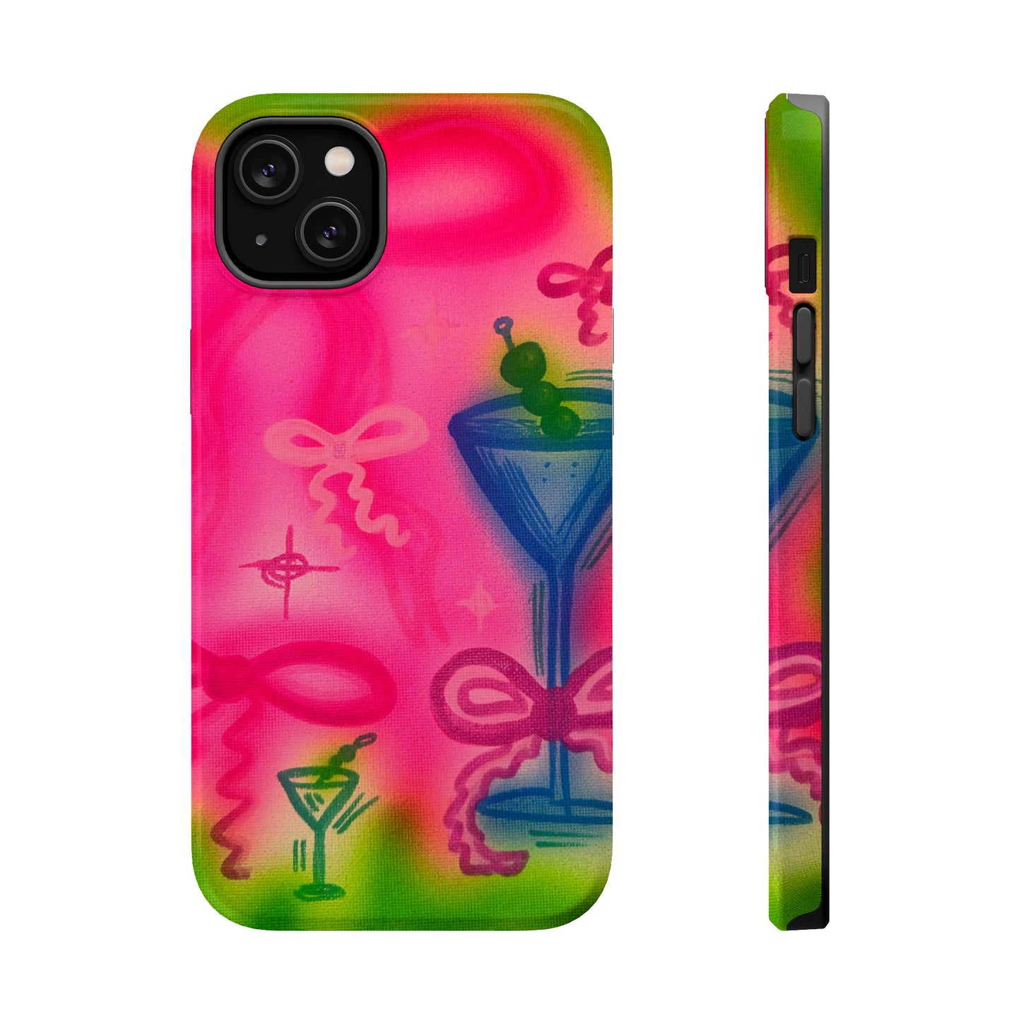 MagSafe „Bow Martini“ Airbrush-iPhone-Hülle
