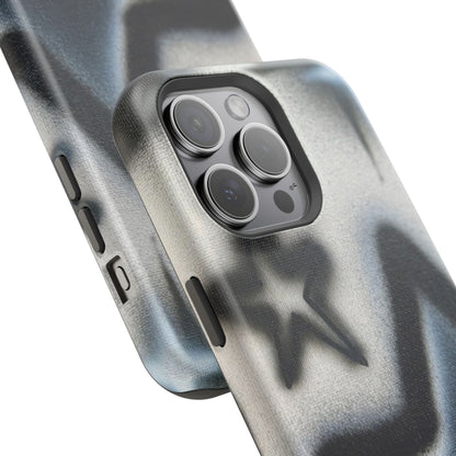MagSafe "black & white stars" airbrush iPhone case