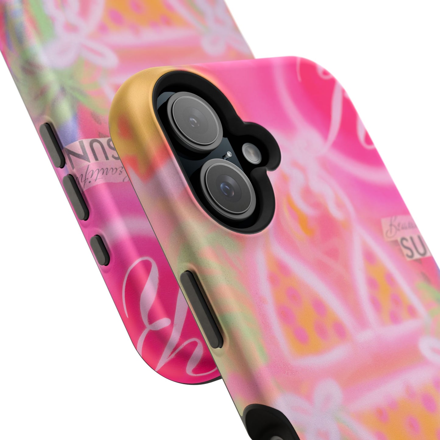 MagSafe "santa monica strawberry" airbrush iPhone case