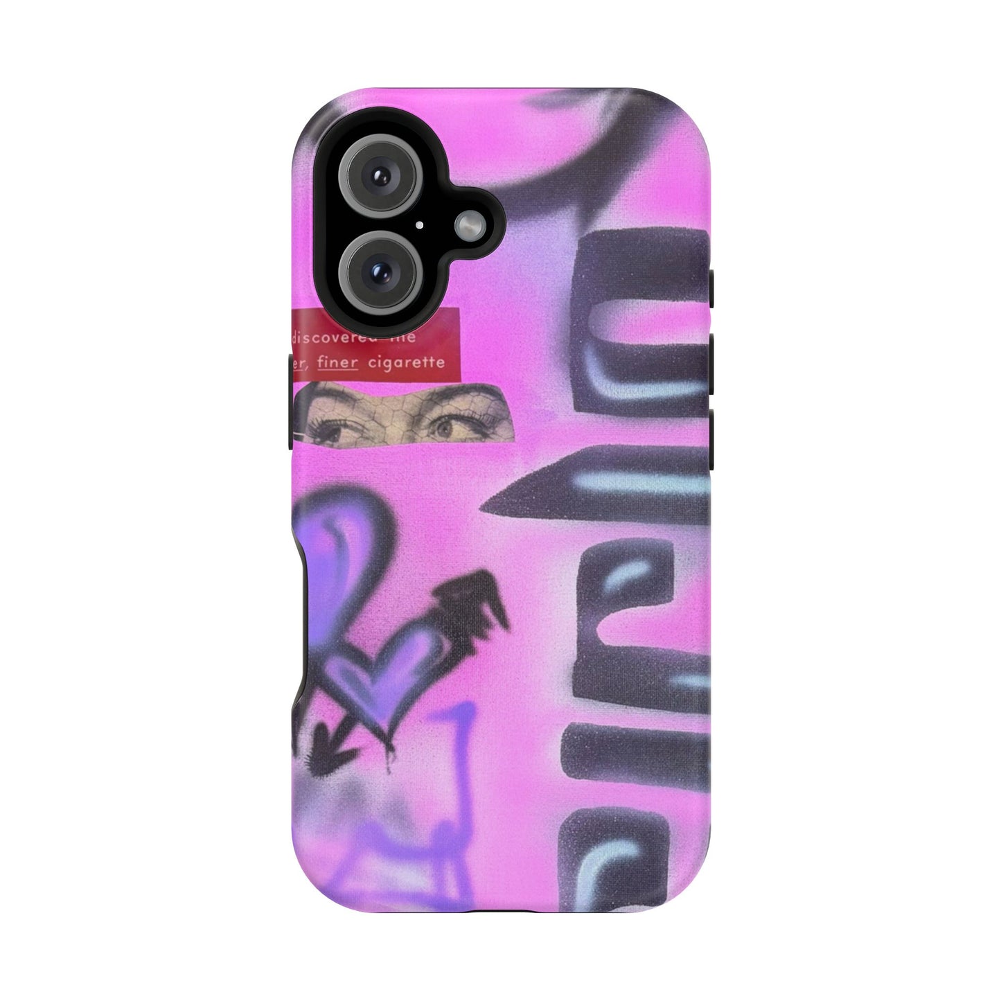 MagSafe "purple princess" airbrush iPhone case