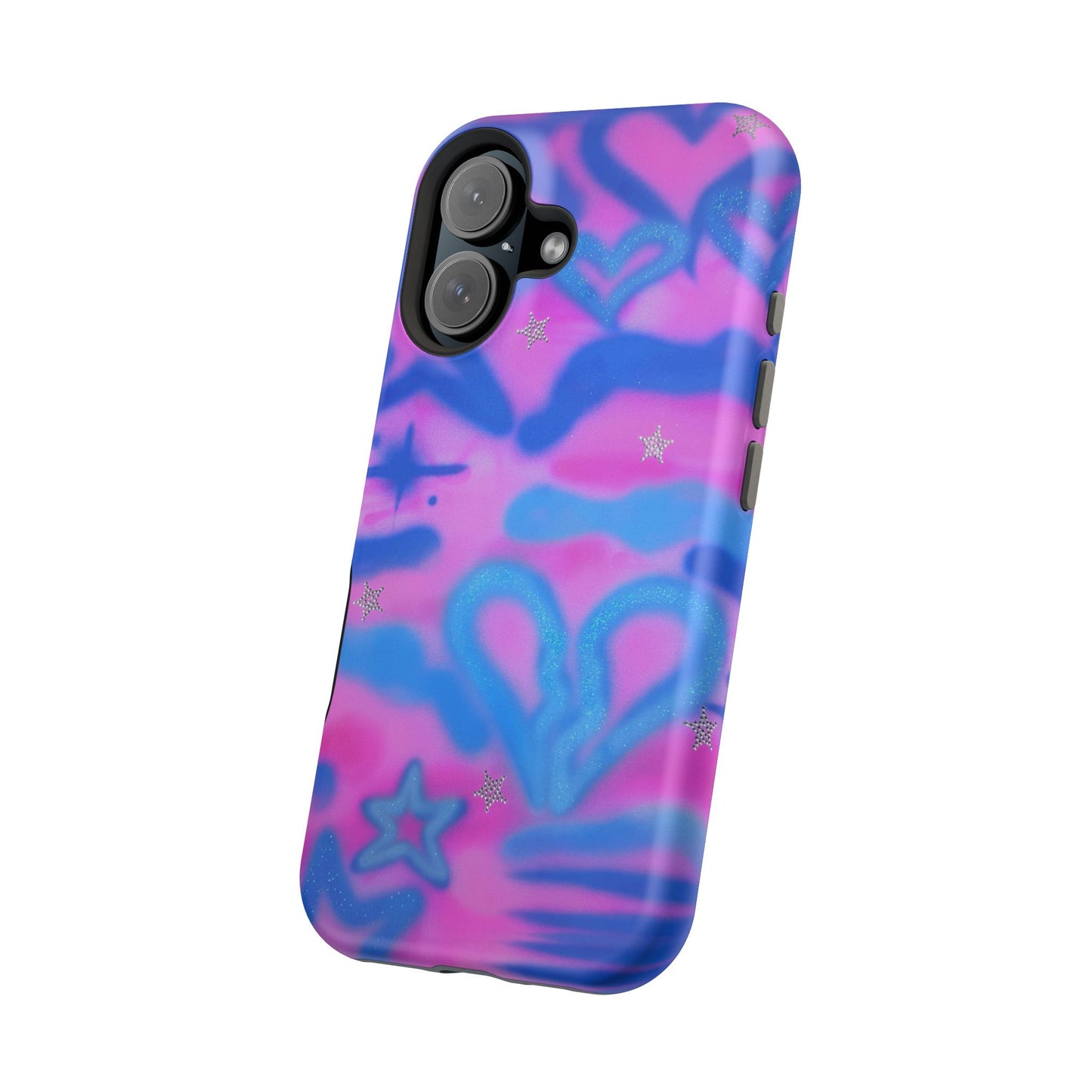 MagSafe "blue camo" airbrush iPhone case