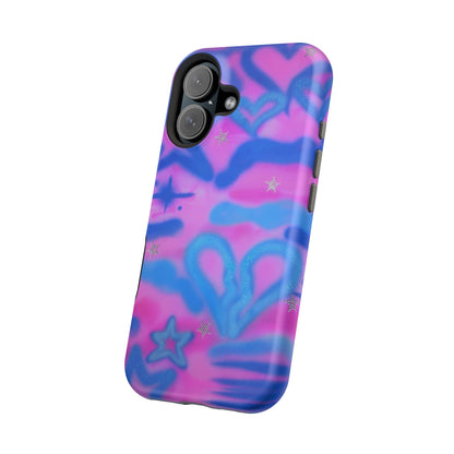 MagSafe "blue camo" airbrush iPhone case