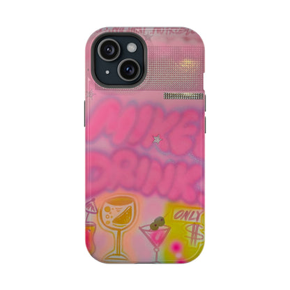 MagSafe "mixed drinks" airbrush iPhone case