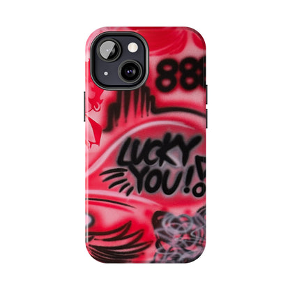 "LUCKY YOU! PT. 2" airbrush iPhone case