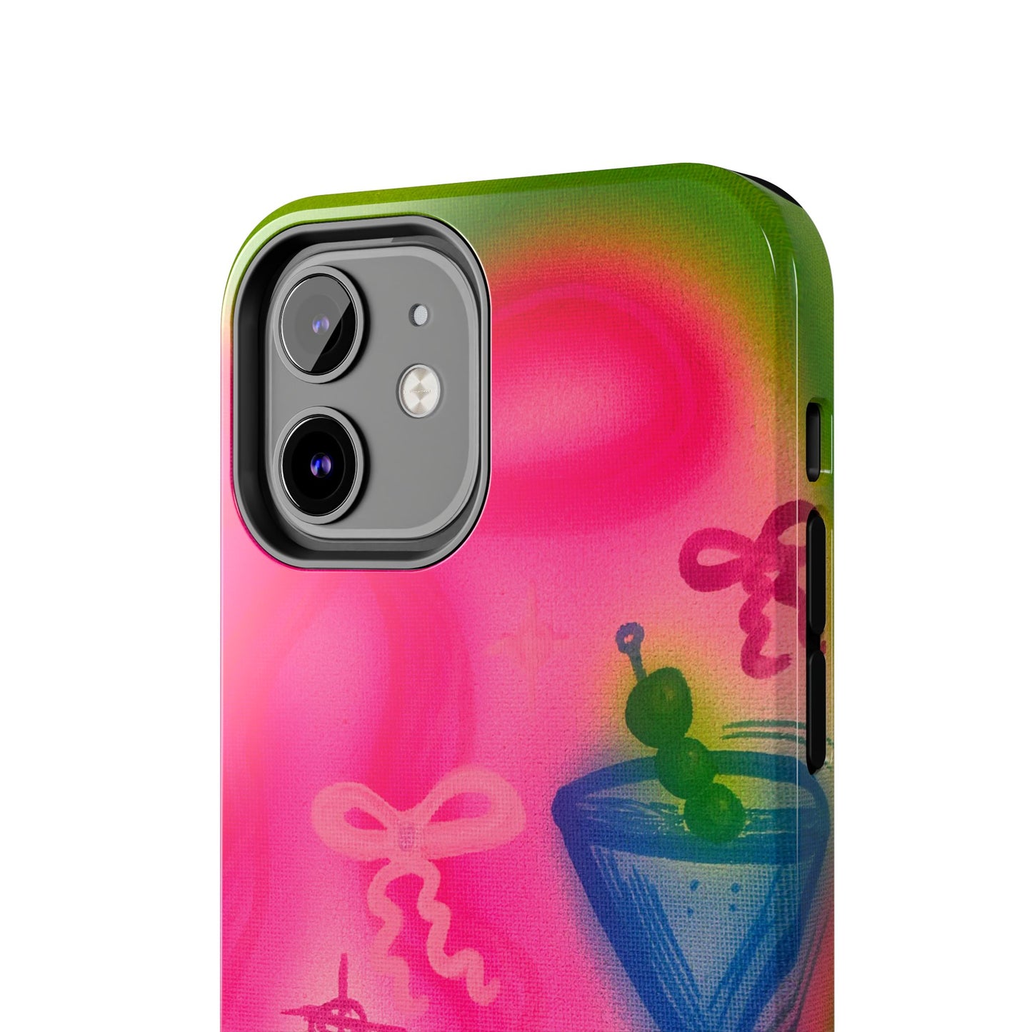 "bow martini" airbrush iPhone case