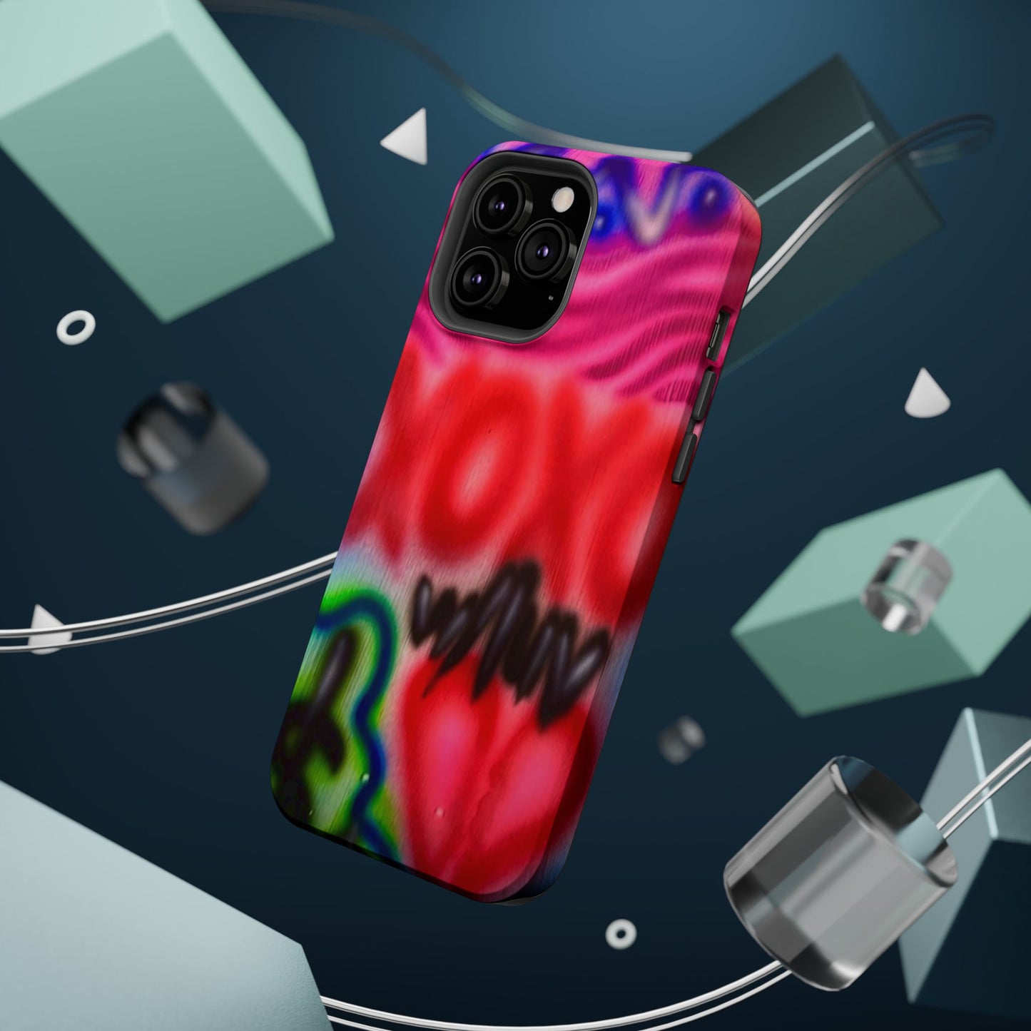 MagSafe Airbrush-iPhone-Hülle „with luv, xoxo“