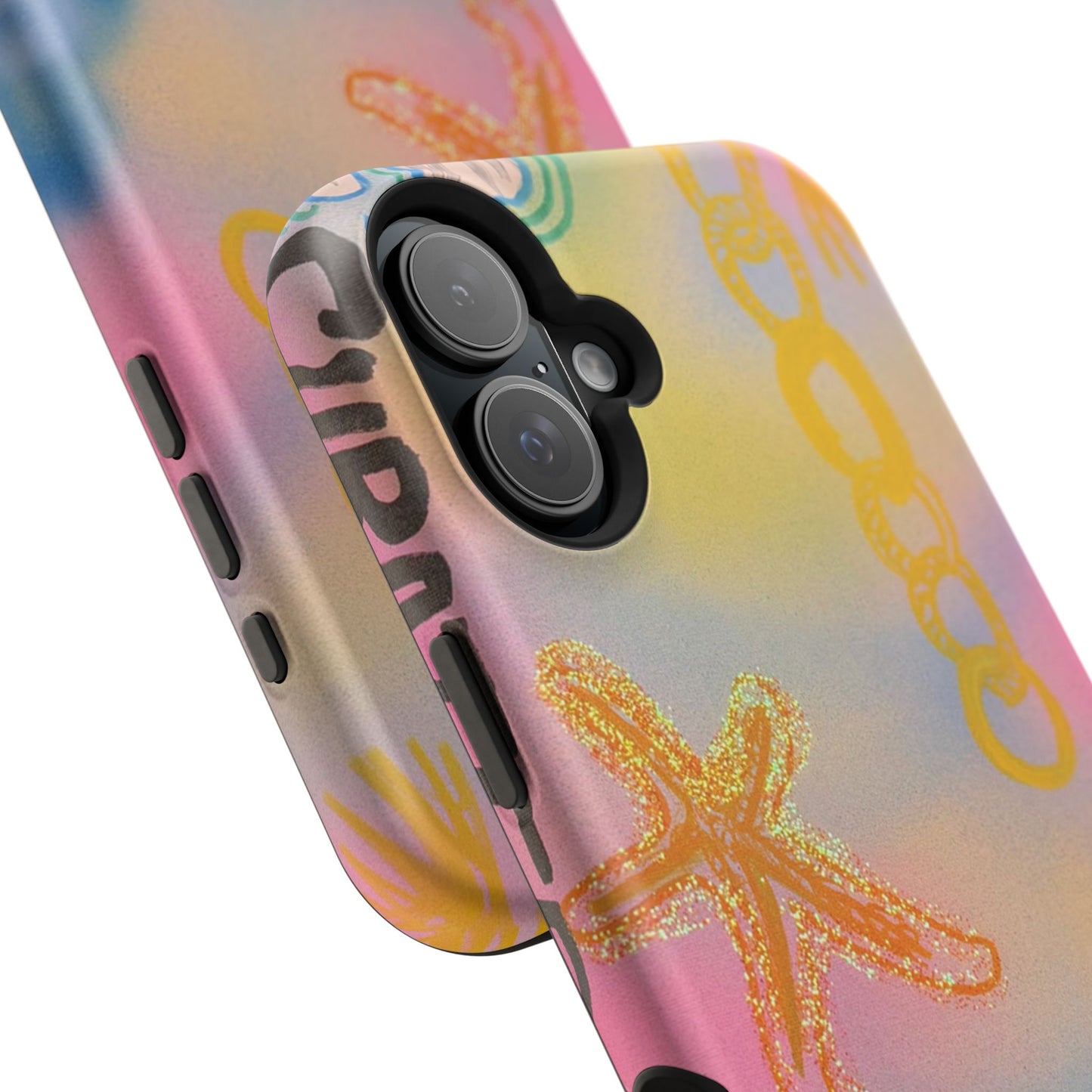 MagSafe "sweet starfish" airbrush iPhone case