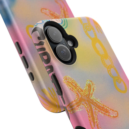 MagSafe "sweet starfish" airbrush iPhone case