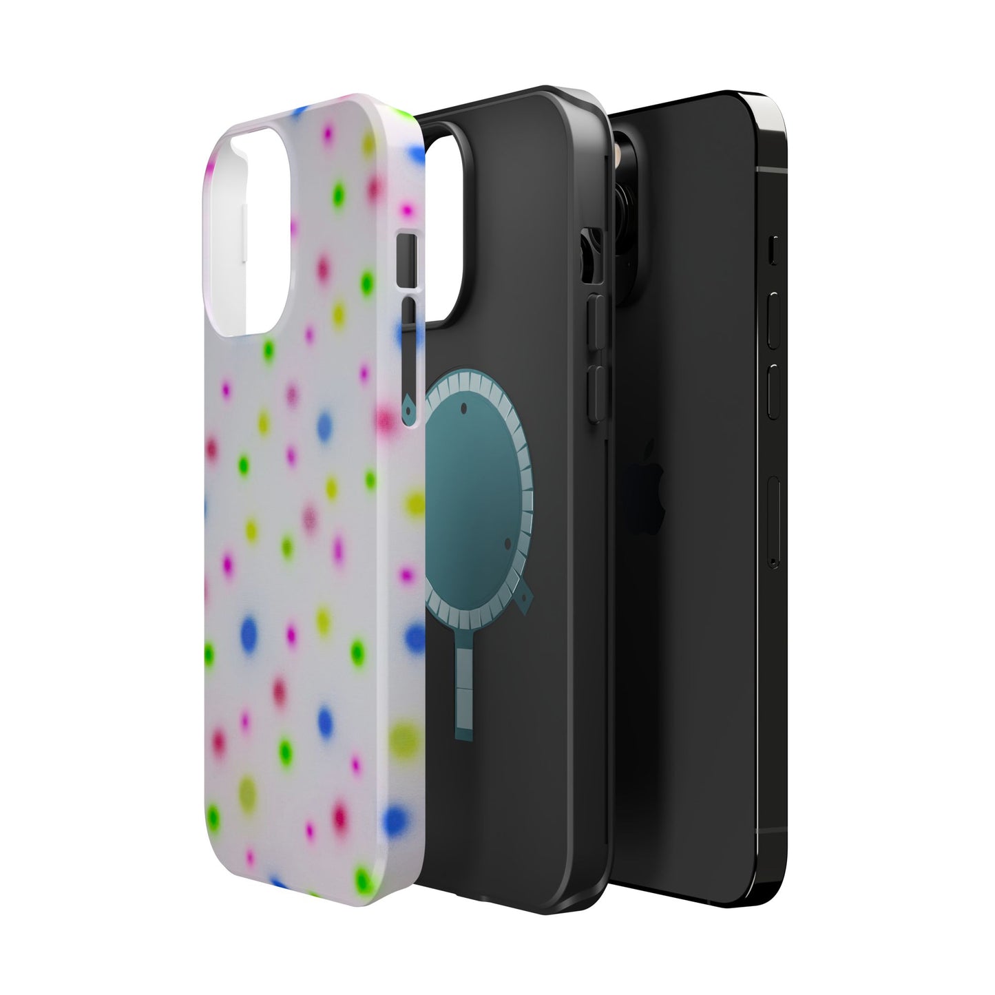 MagSafe "birthday cake polka dot" airbrush iPhone case