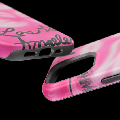 MagSafe "pinke Engelsflügel" Airbrush iPhone Hülle