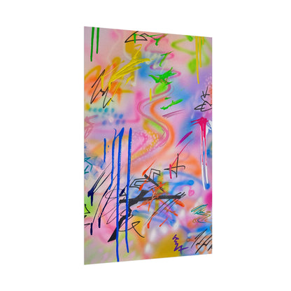 "neon haze" airbrush rolled print
