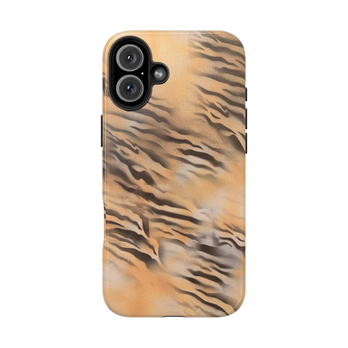 neutral tiger airbrush iPhone case