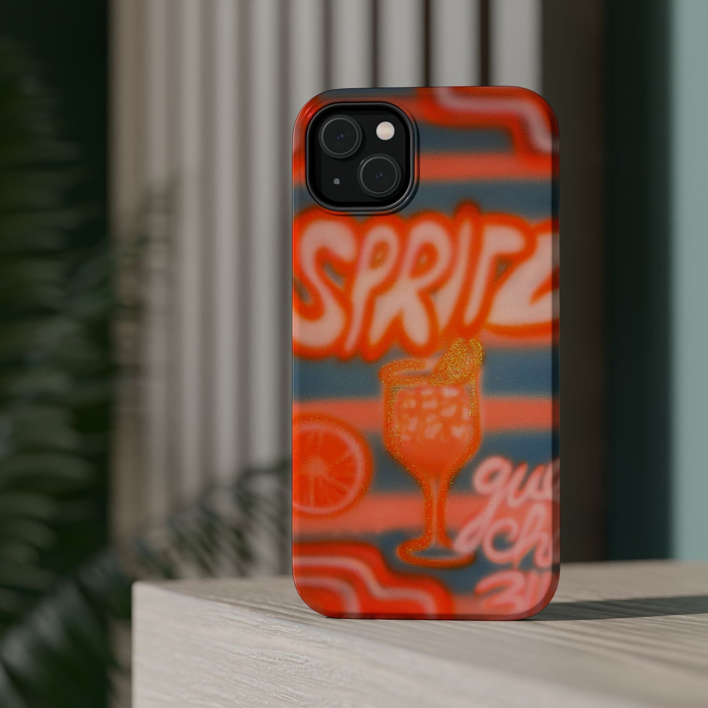 MagSafe "aperol spritz pt. 2" airbrush iPhone case