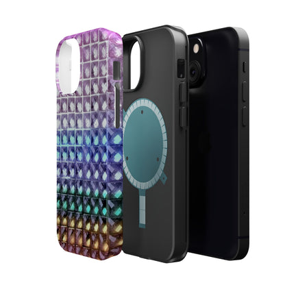 MagSafe "multicolor studs" airbrush iPhone case