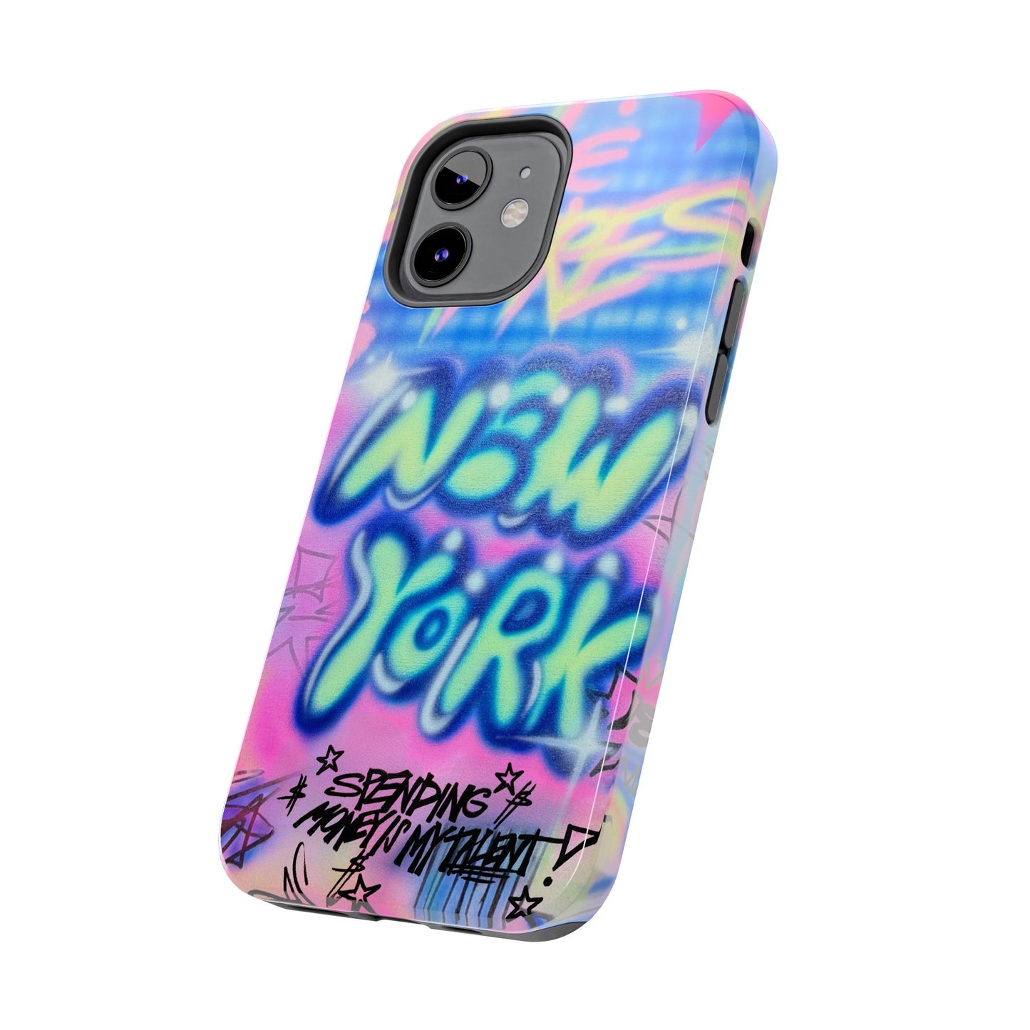 "spending money is my talent" airbrush iPhone case