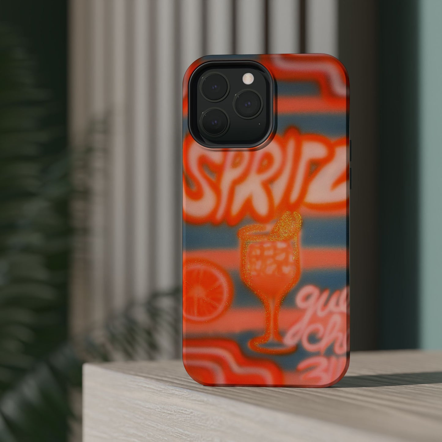 MagSafe "aperol spritz pt. 2" airbrush iPhone case