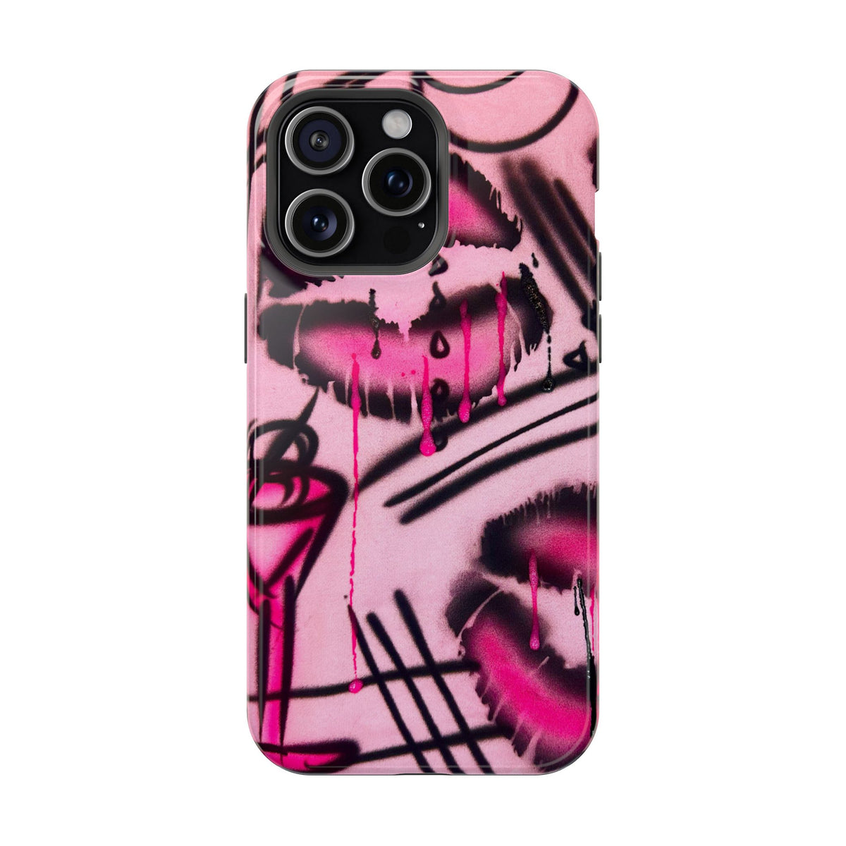 MagSafe "glossy pout" airbrush iPhone case