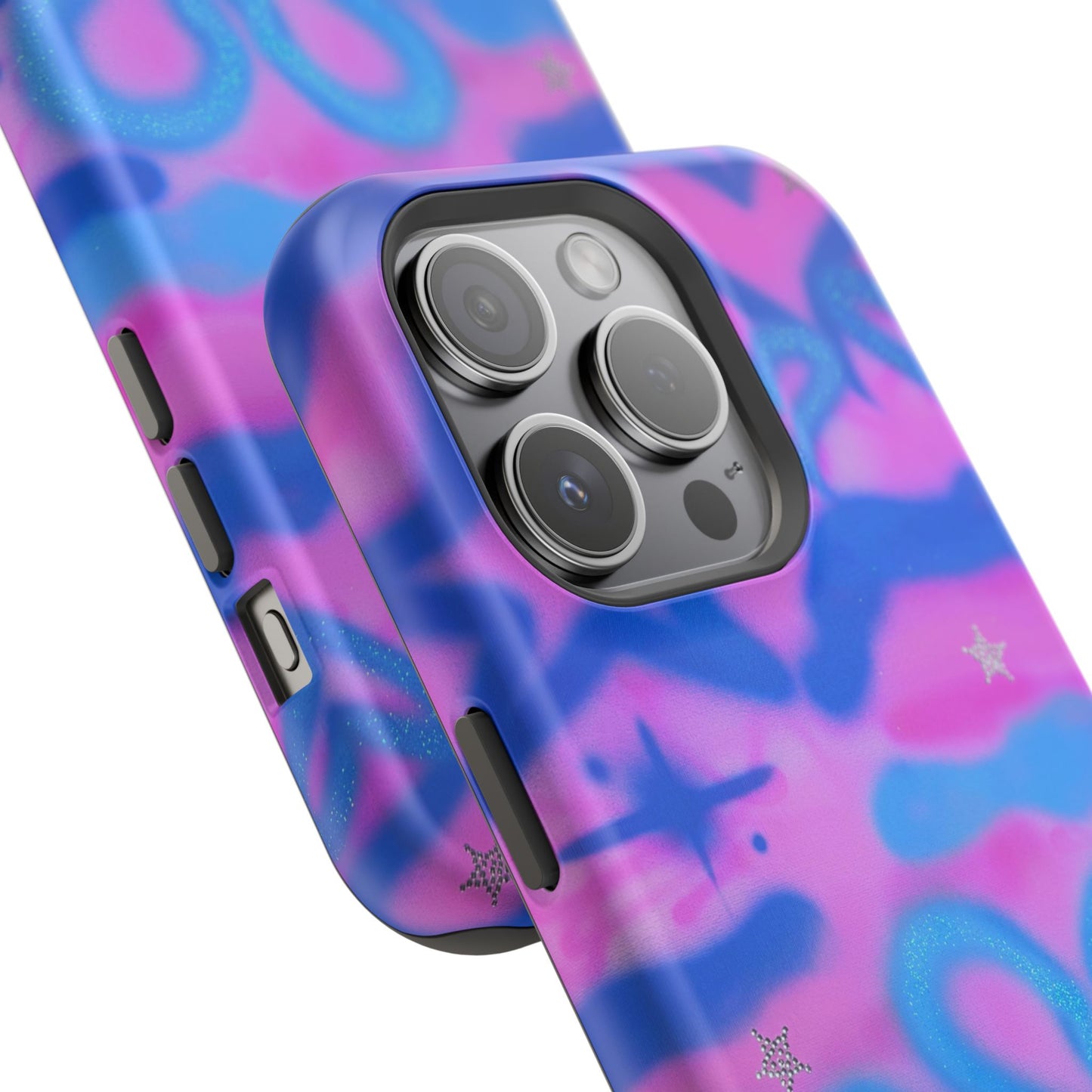 MagSafe "blue camo" airbrush iPhone case