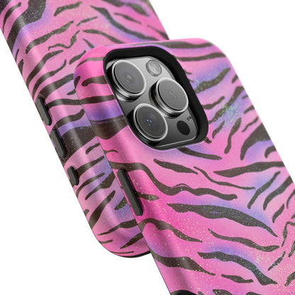 MagSafe "glitter zebra" airbrush iPhone case