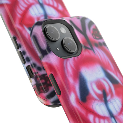 MagSafe "be happy, go lucky" Airbrush-iPhone-Hülle
