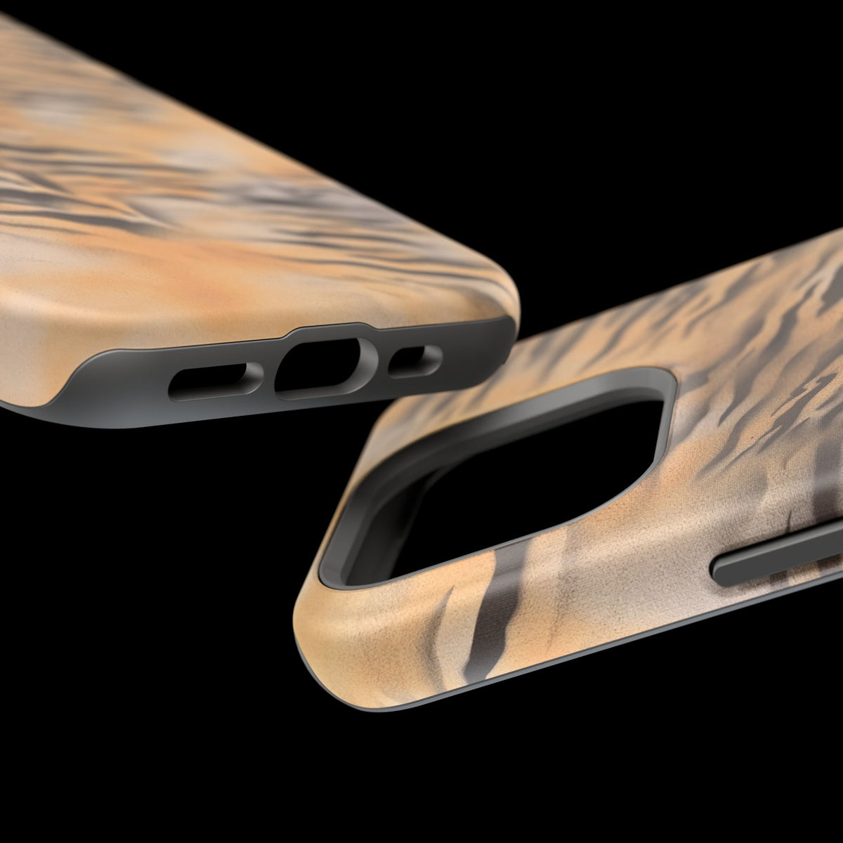 MagSafe "neutral tiger" airbrush iPhone case