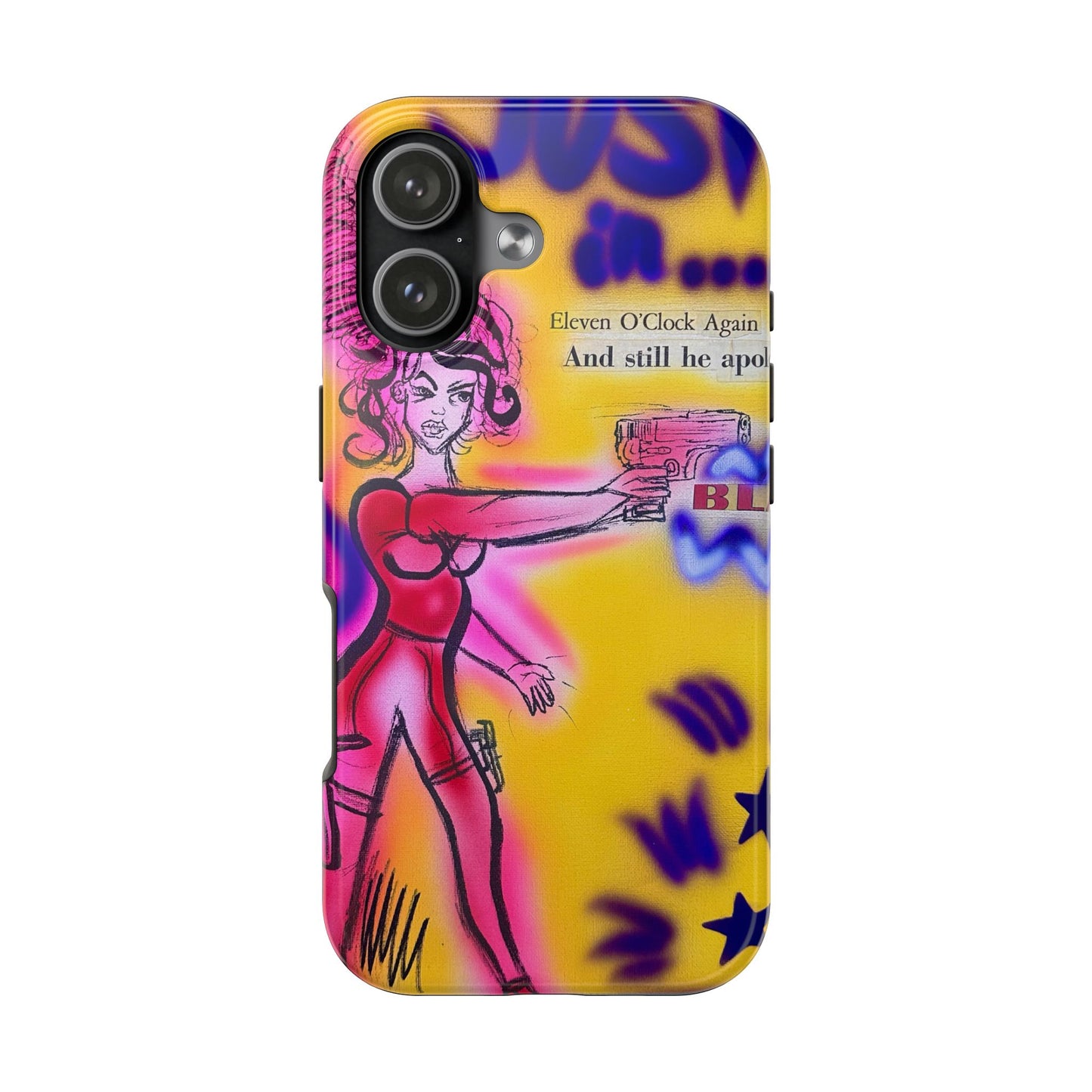 "spiraling thoughts" airbrush iPhone case