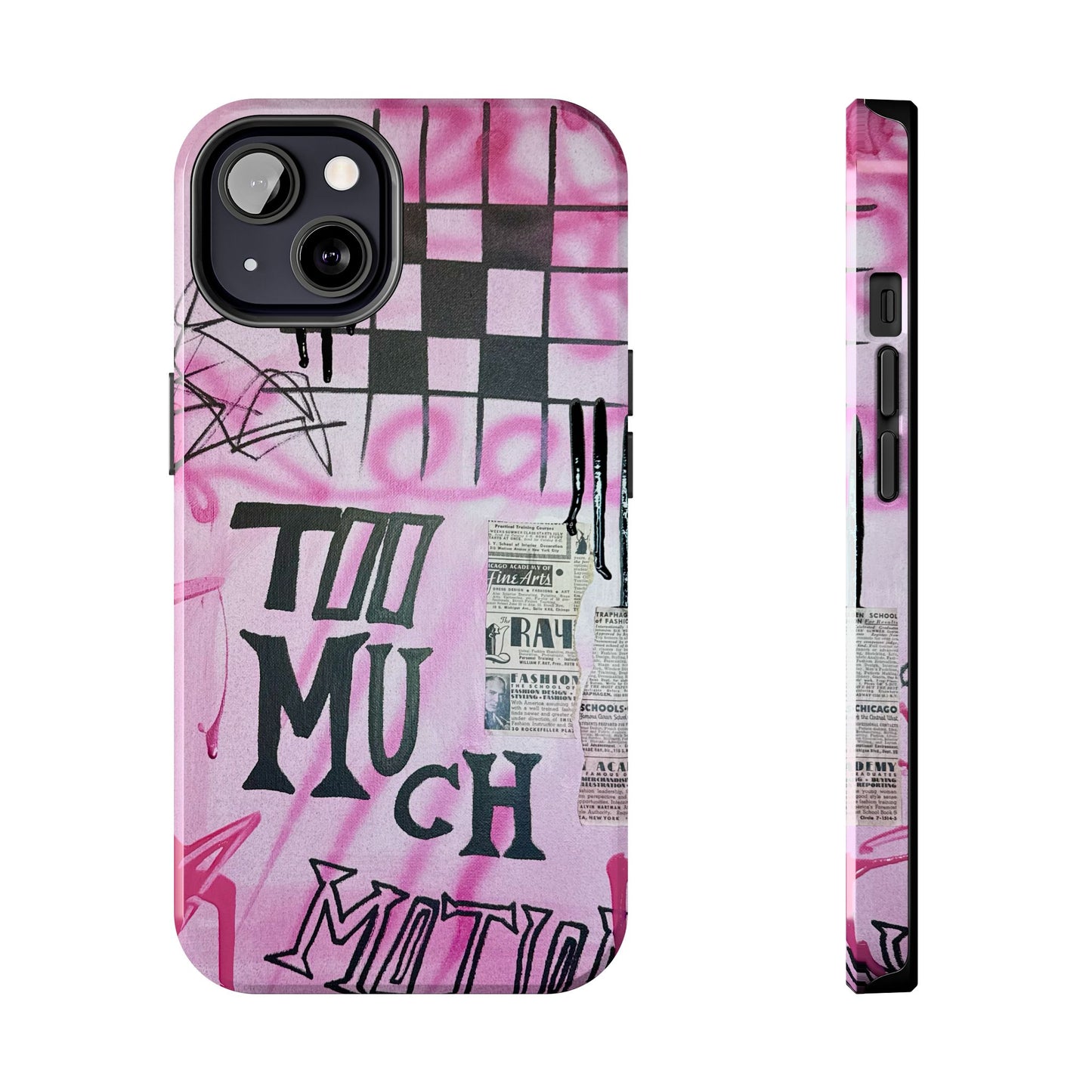 "too much motion" airbrush iPhone case