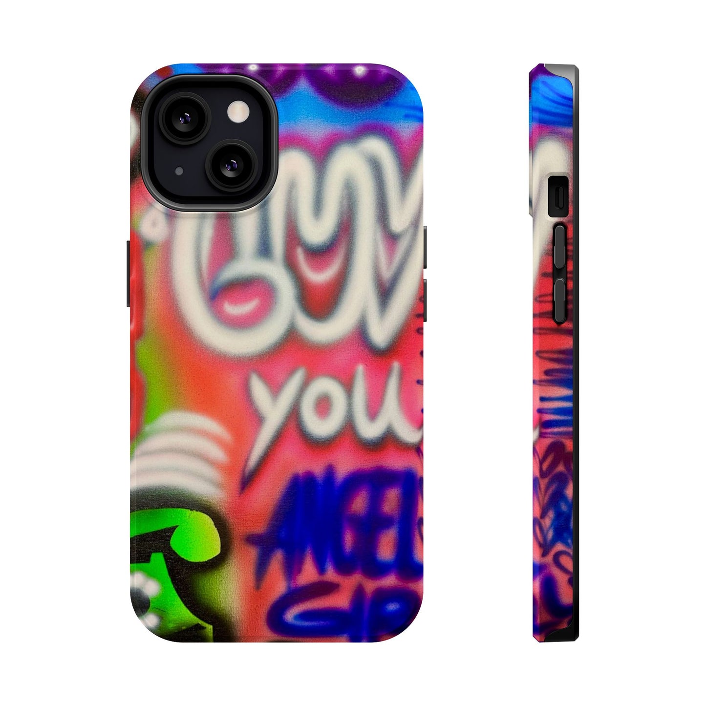 MagSafe "luv u angel girl" Airbrush iPhone Hülle