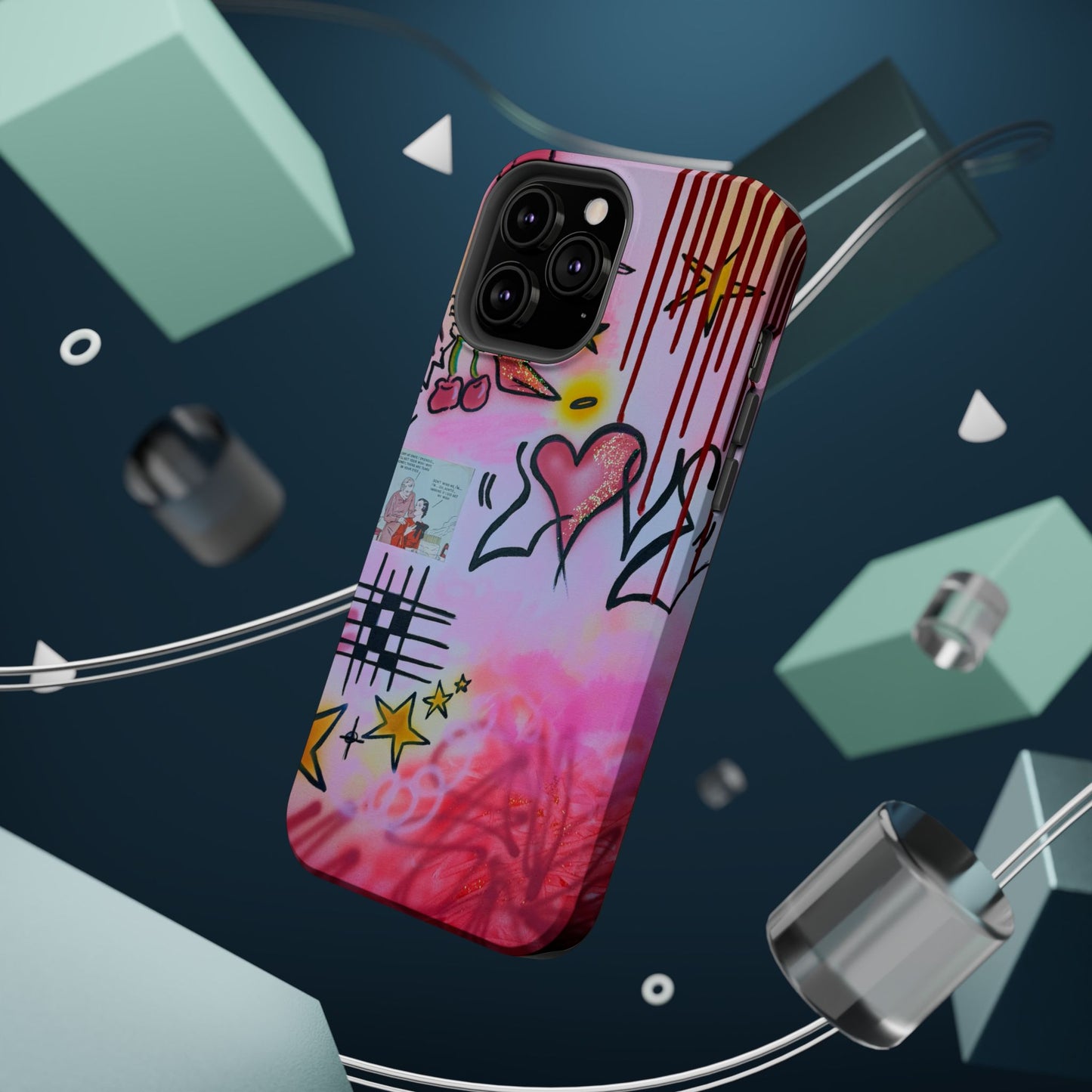 MagSafe "cherry. luvr" Airbrush iPhone-Hülle