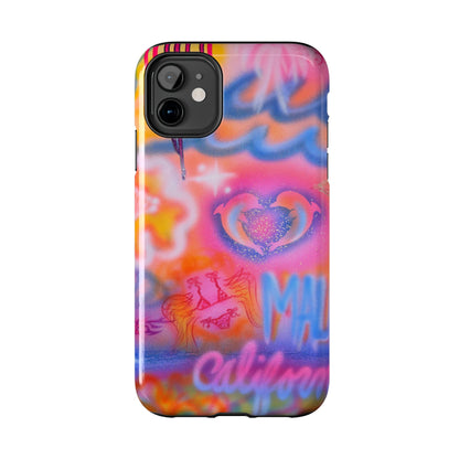 "mornings in malibu" airbrush iPhone case