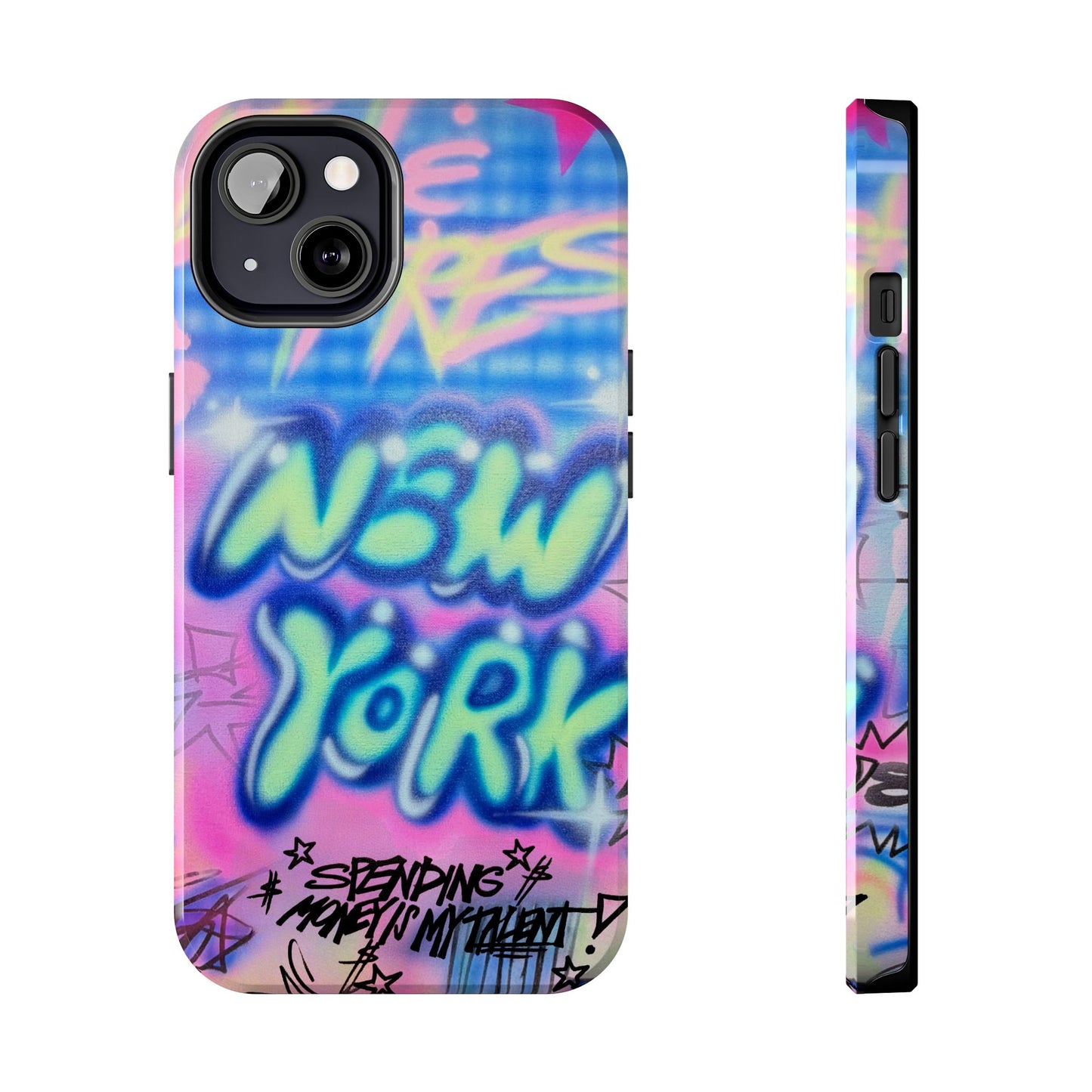 "spending money is my talent" airbrush iPhone case