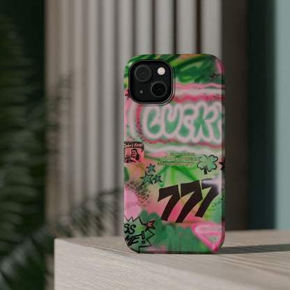 MagSafe "so lucky" airbrush iPhone case