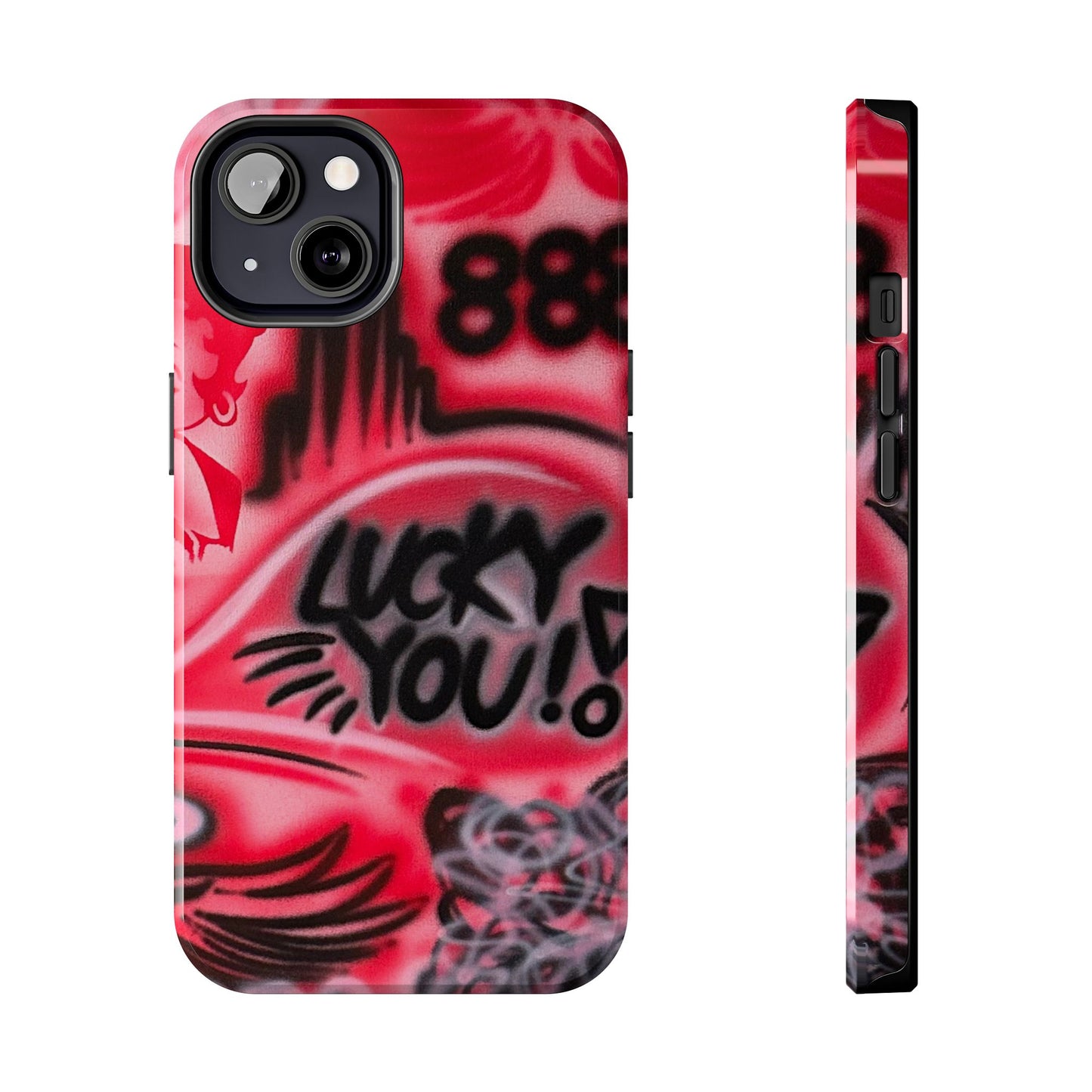 "LUCKY YOU! PT. 2" airbrush iPhone case