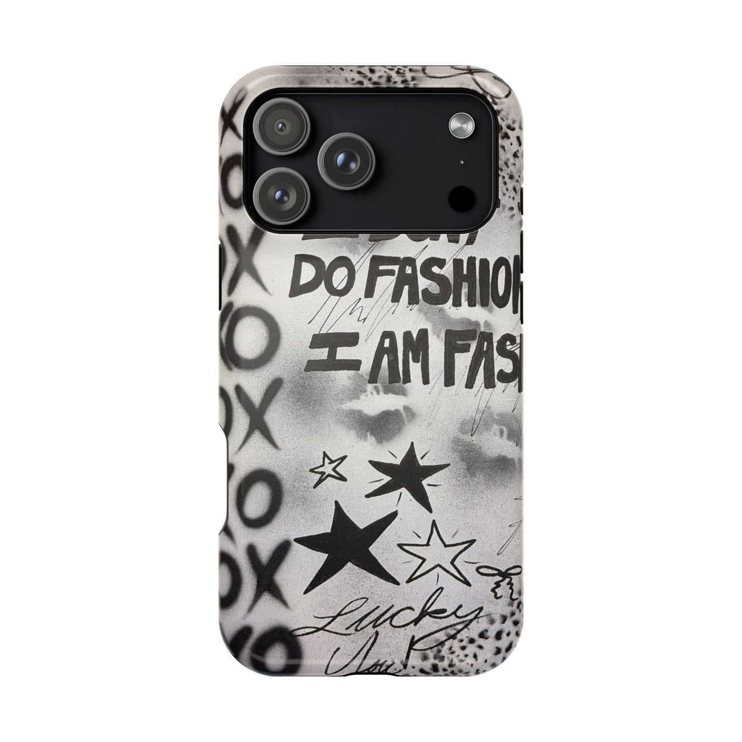 MagSafe "i am fashion" airbrush iPhone case