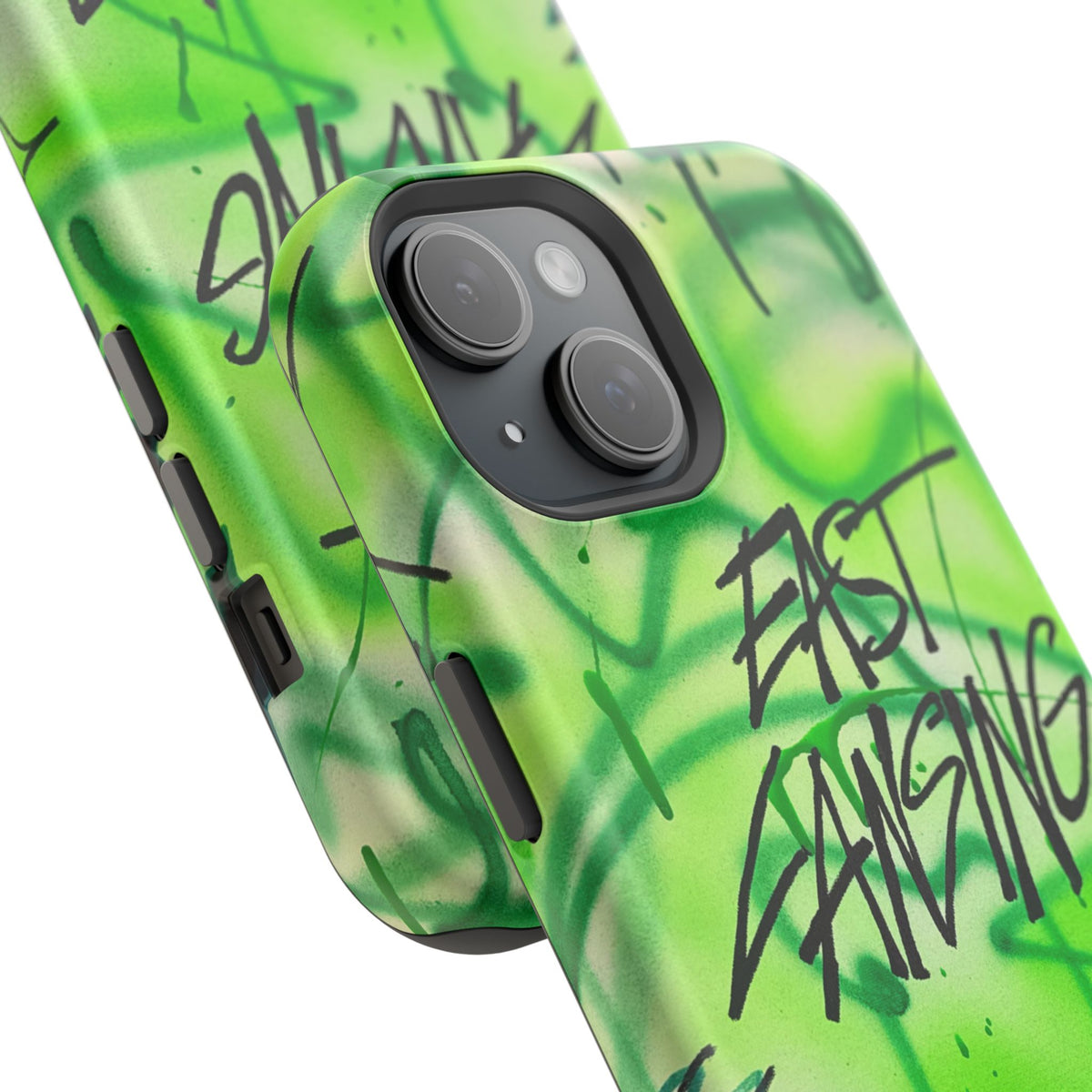 MagSafe "east lansing, mi" airbrush iPhone case