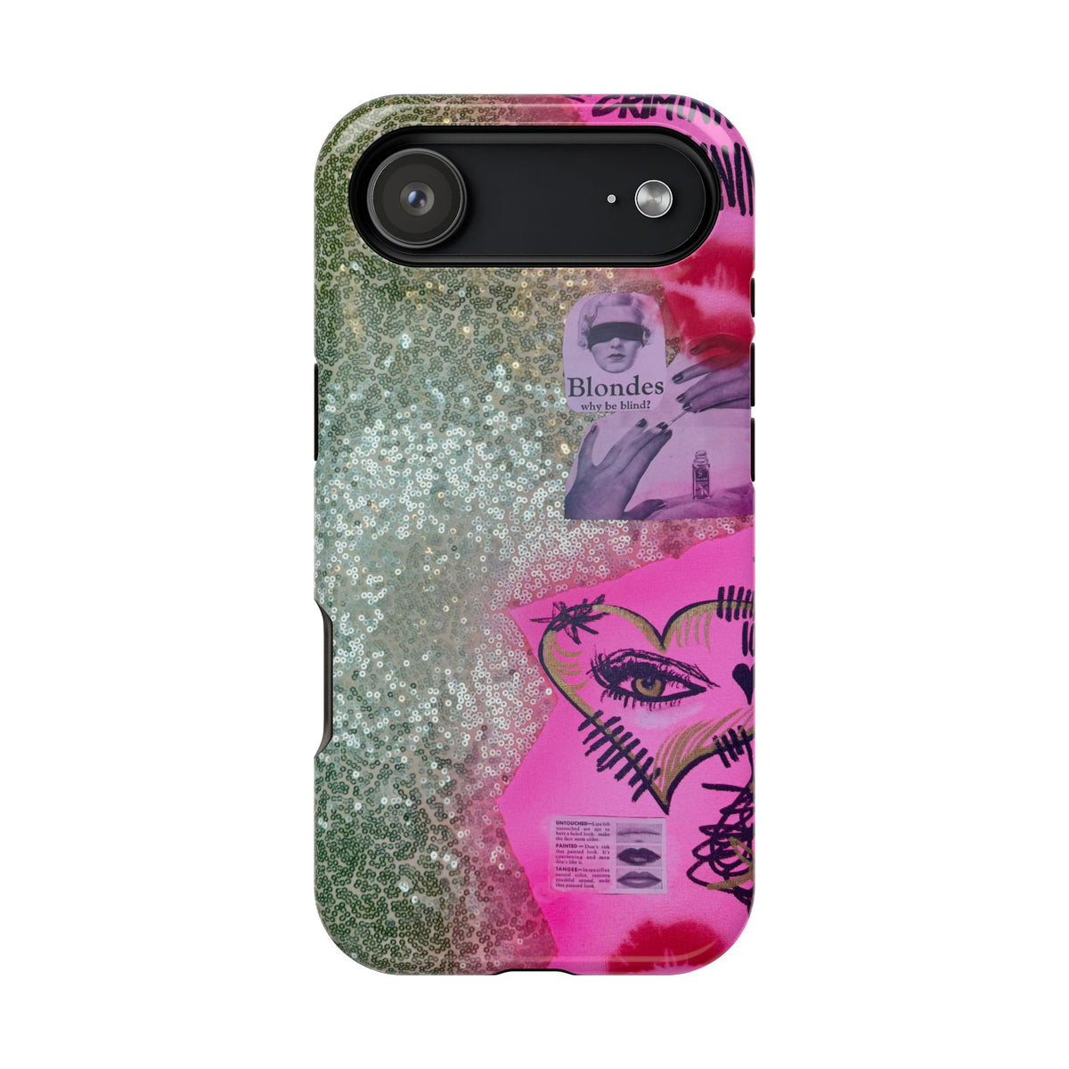 MagSafe "glitter gloss" airbrush iPhone case