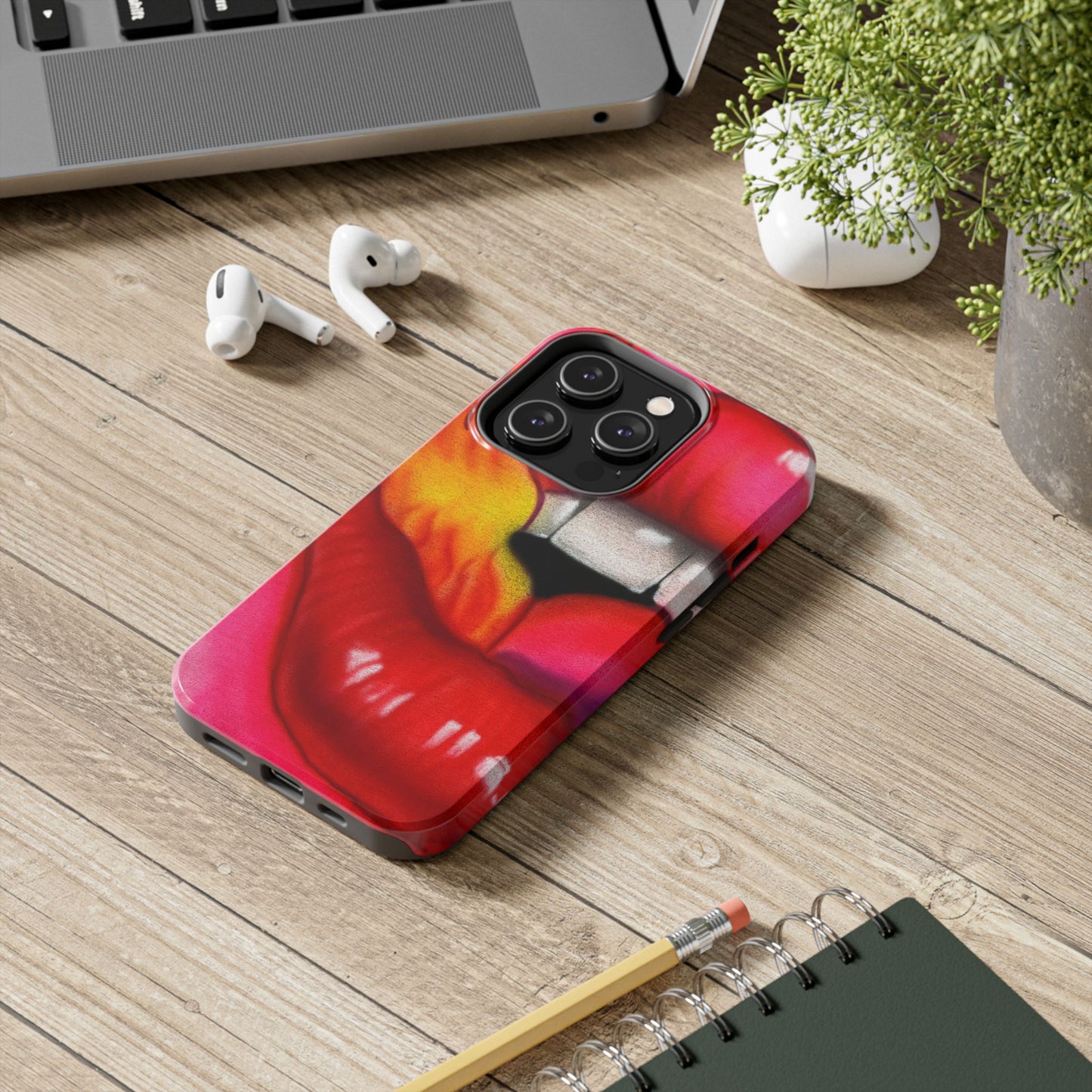 "flaming lips pt. 2" airbrush iPhone case