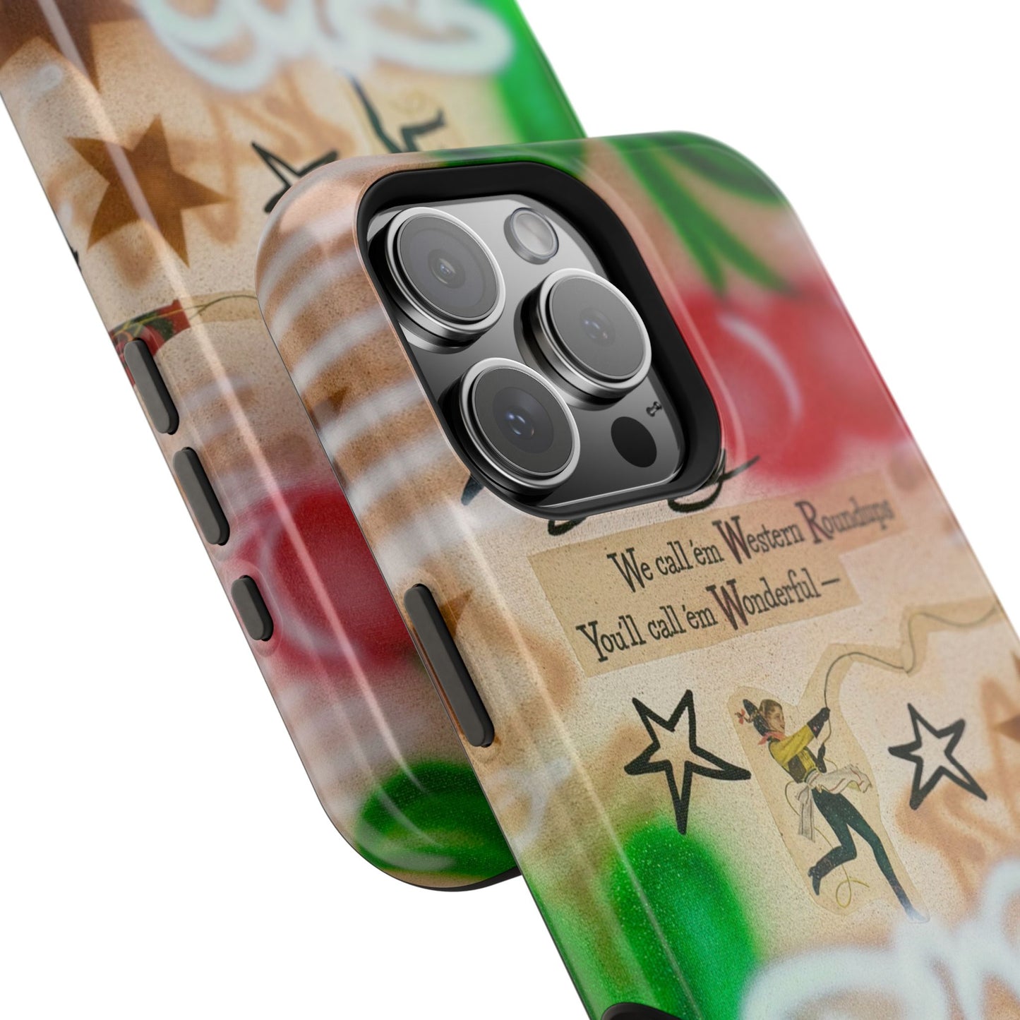 MagSafe "the rodeo" airbrush iPhone case