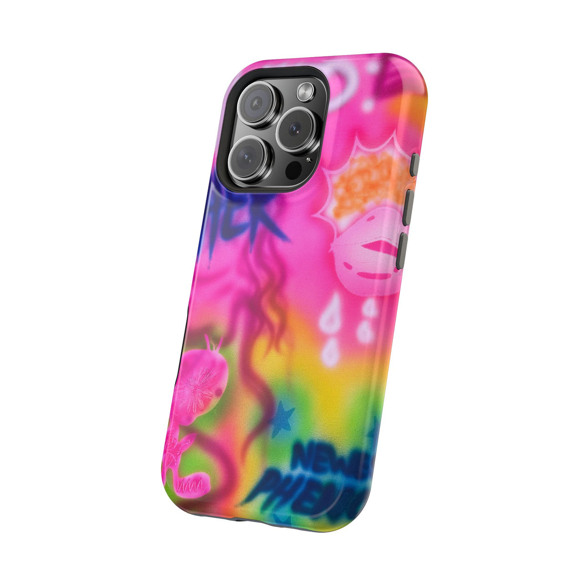 MagSafe "wanted" airbrush iPhone case