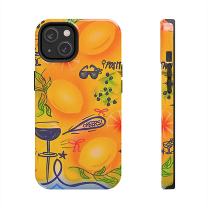 "citrus coastline" airbrush iPhone case