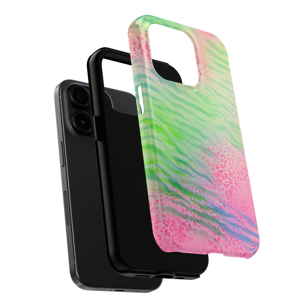 "teal cheetah" airbrush iPhone case