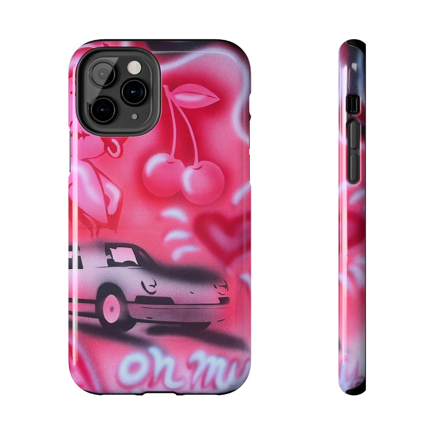 "on her way" airbrush iPhone case