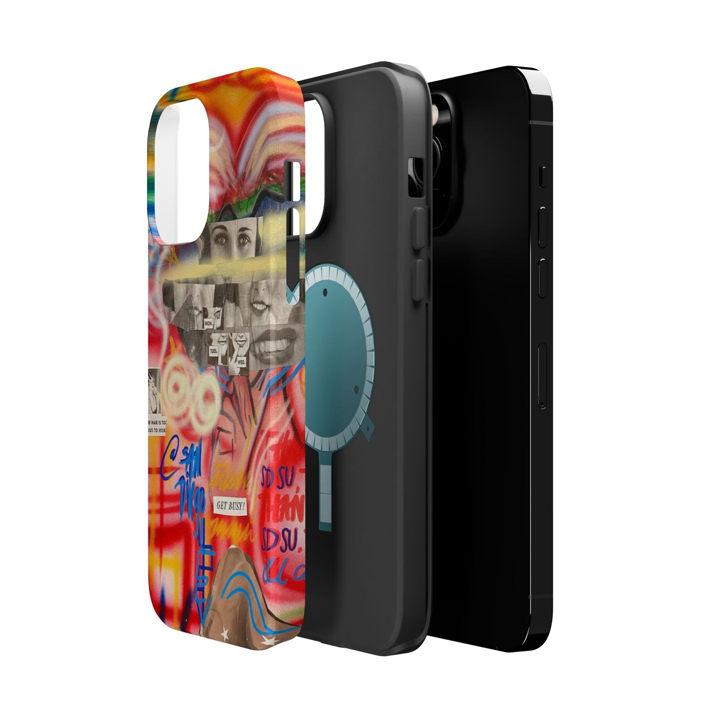 MagSafe Limited Edition "Get Busy" Airbrush iPhone Hülle