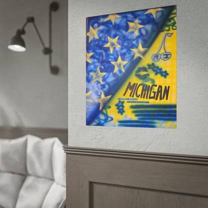 "ann arbor, michigan" airbrush rolled print