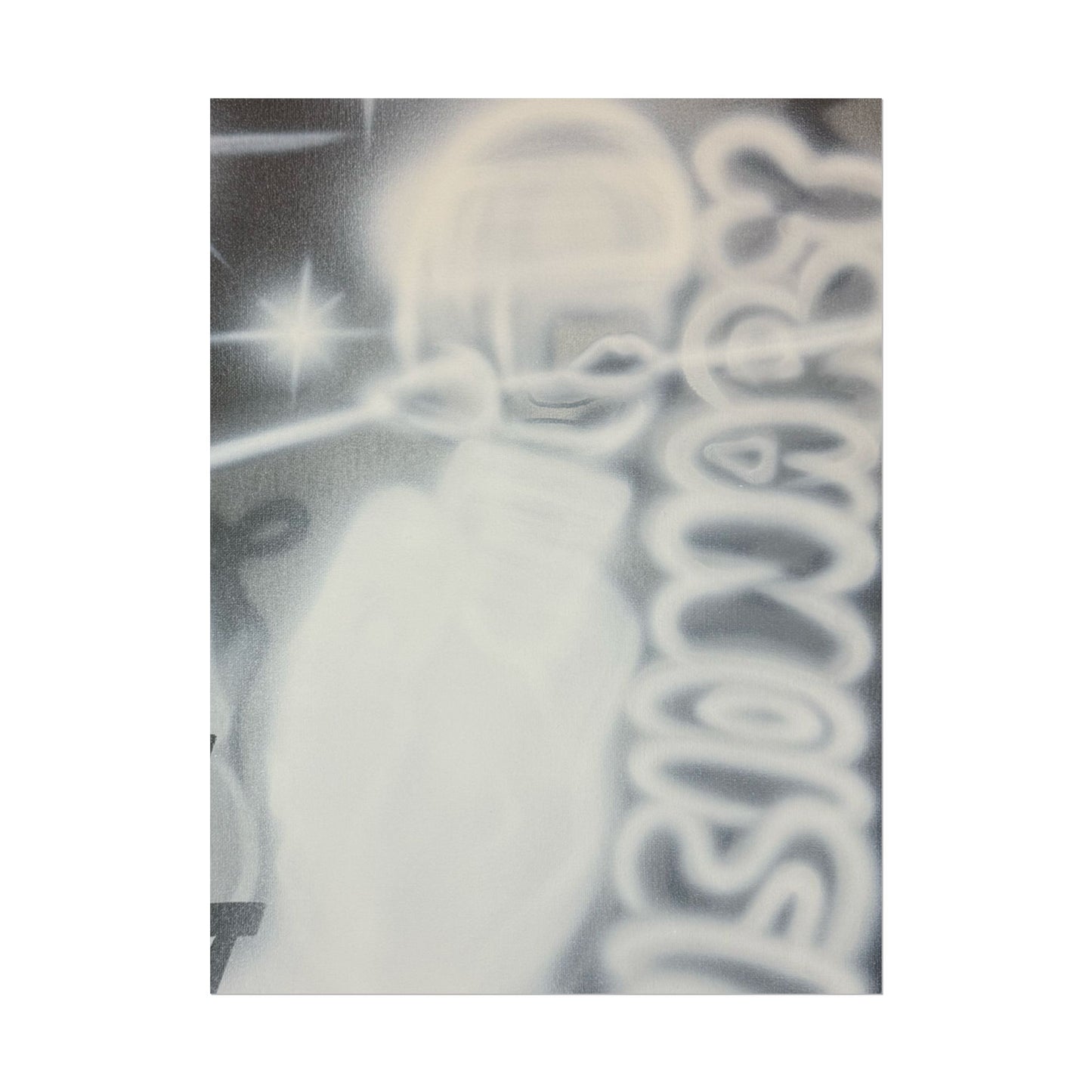 "visionary" airbrush rolled print